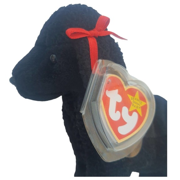 TY Beanie Baby GIGI MINT Protected 1997 1998 RARE Errors Tush Tag Black Poodle - Picture 2 of 14